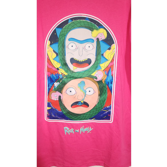 rick and morty pink shirt small men - Picture 2 of 7